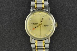 【送料無料】腕時計 ビンテージメンズスイスウオッチメーカーvintage mens swiss made woldman wristwatch running