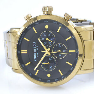 【送料無料】腕時計　ケネスメンズクラシックゴールドトーンブレスレットkenneth cole kc50502006 mens classic gold tone bracelet watch