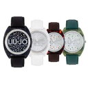 yzrv@OWA[Wh[iAXo[hfB[orologio donna liu jo luxury alice pelle bianco nero verde swarowski lady