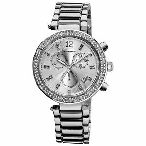 【送料無料】腕時計 シルバートーンスイスクロノグラフクリスタルベゼルウォッチwomens akribos xxiv ak529ss silvertone swiss chronograph crystal bezel watch 【送料無料】腕時計 シルバートーンスイスクロノグラフクリスタルベゼルウォッチwomens akribos xxiv ak529ss silvertone swiss chronograph crystal bezel watch