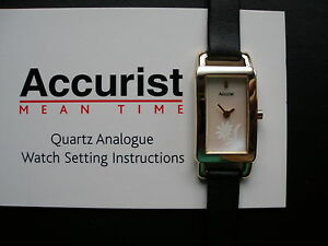 腕時計　ボックスストラップブランドladys gold plated accurist watch on strap brand in box with 3 year guarantee