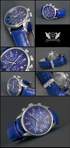 腕時計　メンズクロノグラフステンレスバーアラビアskymaster herrenchronograph cavadini, edelstahl, 5 bar, arabisch, in 4 farben