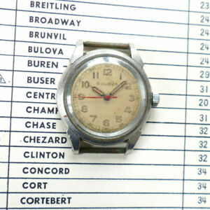 【送料無料】腕時計 ビンテージステンレススチールケーススイスジュエル1950 vintage bulova stainless steel case swiss 17jewel 10bcc