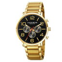 【送料無料】腕時計 スイスマルチファンクションゴールドトーンブレスレット mens akribos xxiv ak803ygbk swiss multifunction goldtone bracelet watch(2)