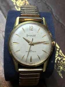 【送料無料】腕時計 スイスvintage accurist swiss made gents 21 jewels gold plated as 2390 watch