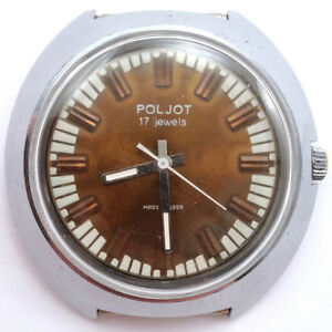 腕時計　ソエクスポートウォッチ＃soviet poljot windup watch export edition serviced vgc 1970s *us seller* 693