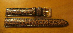【送料無料】腕時計 クロコダイルブレスレットマロンbracelet montre en crocodile couleur marron t14 mm 【送料無料】腕時計 クロコダイルブレスレットマロンbracelet montre en crocodile couleur marron t14 mm