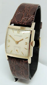 【送料無料】腕時計　ウィットスイス1950’s wittnauer swiss 17 jewels men’s gold filled watch, recently serviced