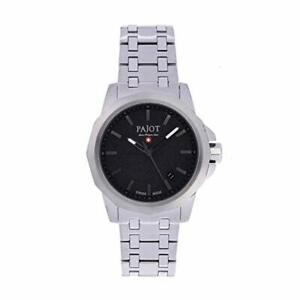 【送料無料】腕時計 スカイウォークネロアルペンローゼorologio uomo pajot,skywalk,acciaio,quadrante nero,40mm,movimento svizzero 515