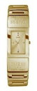 【送料無料】腕時計 ゴールドトーンステンレススチールカフブレスレットウォッチ authentic guess w95073l1 gold tone stainless steel cuff bracelet watch nwt(2)