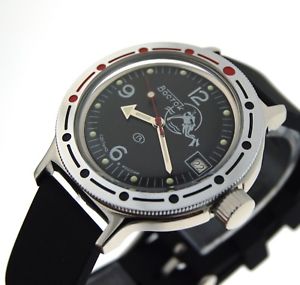 腕時計　ロシアヴォストークダイバーウォッチvostok amphibia automatic russian diver watch orologio russo 420634