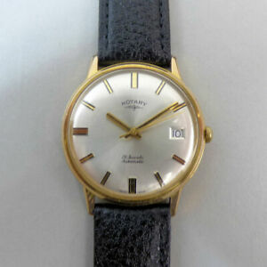 ̵ӻסӥơ꡼奨vintage rotary 21 jewel automatic date adjust gold plated wristwatch in gwo