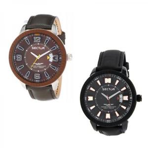 【送料無料】腕時計　セクターペレorologio uomo sector 400 pelle oversize xl nero bianco marrone dd