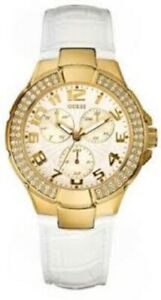 【送料無料】腕時計 ゴールドホワイトレザーストラップウォッチタグ authentic guess white leather strap gold watch u12564l3 with tag 【送料無料】腕時計 ゴールドホワイトレザーストラップウォッチタグ authentic guess white leather strap gold watch u12564l3 with tag