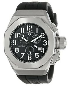 【送料無料】腕時計　スイスメンズダイバーボックスクロノグラフブラック