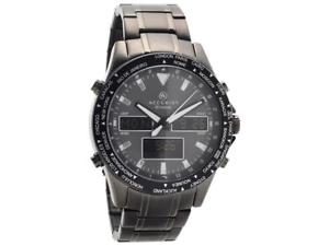 腕時計　アナログデジタルワールドタイムブレスレットウォッチaccurist 7102 gents analogue digital world time bracelet watch rrp 24900