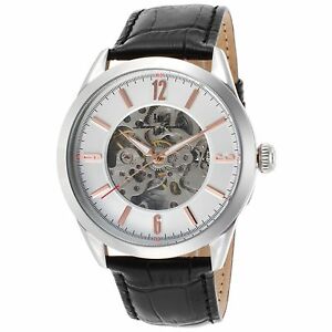 【送料無料】腕時計 #シルバースチールケースブラックストラップ