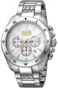 【送料無料】腕時計 グラフィカルシルバーorologio uomo just cavalli cronografo jc1g013m0045 acciaio silver(2)