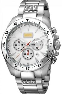 【送料無料】腕時計 グラフィカルシルバーorologio uomo just cavalli cronografo jc1g013m0045 acciaio silver