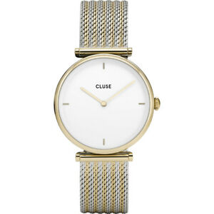 【送料無料】腕時計　ゴールドメッシュカサビコorologio cluse cl61002 triomphe donna gold mesh cassa bicolore oro 33mm