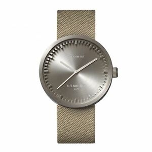 腕時計　アムステルダムストラップスチールチューブleff amsterdam lt72003 d42 steel tube wristwatch with sand cordura strap