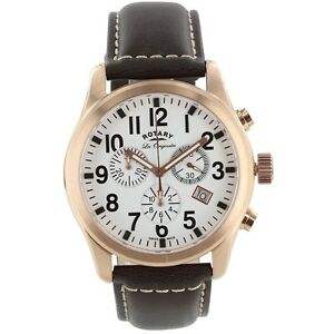 ̵ӻס꡼ rotary gs9020018 les originales brown leather watch 2 years warranty