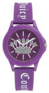 ジューシークチュール 【送料無料】腕時計　ジューシークチュールレディースパープルシリコンストラップウォッチjuicy couture womens purple silicone strap jc1001prpr watch 5