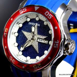 【送料無料】腕時計 プロダイバースキューバマーベルキャプテンアメリカエドinvicta marvel captain america blue pro diver scuba 48mm limited ed watch