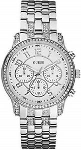 ̵ӻסСƥ쥹륯ĥå authentic guess u17527l1 silver tone stainlesssteel quartz watch w tag