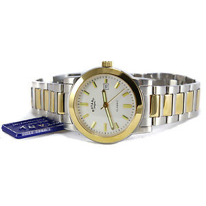 【送料無料】腕時計　ロータリーウォッチトーンカラーステンレスゴールドトーンauthentic rotary mens classics cgb0000202 watch twotone stainlessgold tone