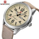 【送料無料】腕時計 ファッションカジュアルメンズナイロンストラップクリスマスnaviforce luxury fashion casual watch mens date nylon strap xmas gifts for him(2)