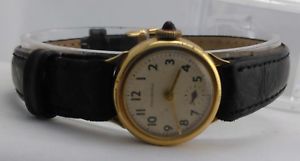 【送料無料】腕時計　ジュエルスイスレディースビンテージレトロゴールドretro gold ingersoll 7 jewel swiss ladies vintage wrist watch 1958