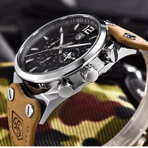 【送料無料】腕時計 スポーツスケルトンクロノグラフbenyar sport men watches skeleton military chronograph gifts for him father son