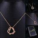 【送料無料】アクセサリー ネックレストウチェーンピンクゴールドスワロフスキージュエルケースcadena amp; remolque corazn, regalo damas, oro rosa, swarovski cristales, en estuche(4)