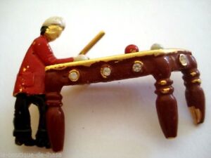 【送料無料】アクセサリー ネックレスヴィンテージブローチドbroche vintage joueur de billard bt5
