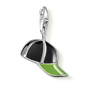 【送料無料】アクセサリー　ネックレストーマススターリングシルバーエナメルベースボールキャップnuevo genuino thomas sabo esmalte gorra de bisbol de plata esterlina encanto 0729 rrp 45