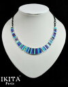 【送料無料】アクセサリー ネックレスネックレスチェーンコリアーパリエナメルブラックメタルターコイズlujo collar cadena collier metal ikita pars esmaltesnegro metal turquesag