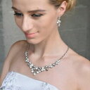 【送料無料】アクセサリー ネックレスオーストリアクリスタルネックレスセットボックススイートplata boda nupcial con moo de cristal austriaco collar joyera set caja de regalo(4)