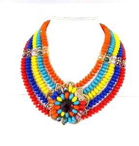 【送料無料】アクセサリー ネックレスネックレスイギリスセラーアカウントdeclaracin collar con cuentas multicoloresvendedor de reino unido