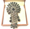 【送料無料】アクセサリー ネックレスラインストーンクリアブローチピンクモヴィンテージvintage joyera fabulosa dcada de 1950 ...