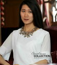 【送料無料】アクセサリー ネックレスコリアードールコートオリジナルメタルヴェールcollier dor court multicolore fleur bran...