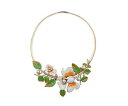 【送料無料】アクセサリー ネックレスコリアードーレコートブランオリジナルヴィンテージcollier dor ras du cou email fleur bla...
