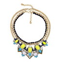 【送料無料】アクセサリー ネックレスコリアーコートグロアールデコターコイズオリジナルレトロcollier court gros floral art deco ...