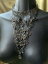 【送料無料】アクセサリー　ネックレスシルバートーンカスケードネックレスartisan declaracin martillado plata tono ripador cascada modernista collar 82g