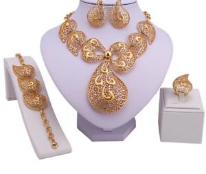 【送料無料】アクセサリー　ネックレスconjunto de joyas de oro de calidad de dubai conjunto de joyas de boda nigeriana africanos idea de regalo