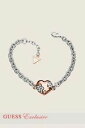 【送料無料】アクセサリー　ネックレスタグシルバーピンクゴールドnuevo con etiqueta guess plata y oro rosado metalrhinestone charm corazn