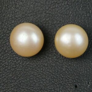 【送料無料】アクセサリー　ネックレスグロパールデカルチャーアルジェントローズboucles doreilles gros puces perle de culture plat argent 925 rose 12mm13mm