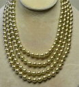 【送料無料】アクセサリー　ネックレスチェコガラスパールネックレスjoan rivers chapado en oro tejido a mano 8mm cristal checo perla 75 collar nos