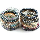 【送料無料】アクセサリー ネックレスエネルギーブレスレットミックスランダムカラーガラスブレスレットenergy bracelets made beautiful mix random color glass bracelet 10mm 10pc dif(4)