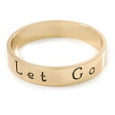 【送料無料】アクセサリー ネックレスゴールドソリッドスリップオンブレスレットslido chapado en oro let love y dejar ir slipon brazalete 19cm l